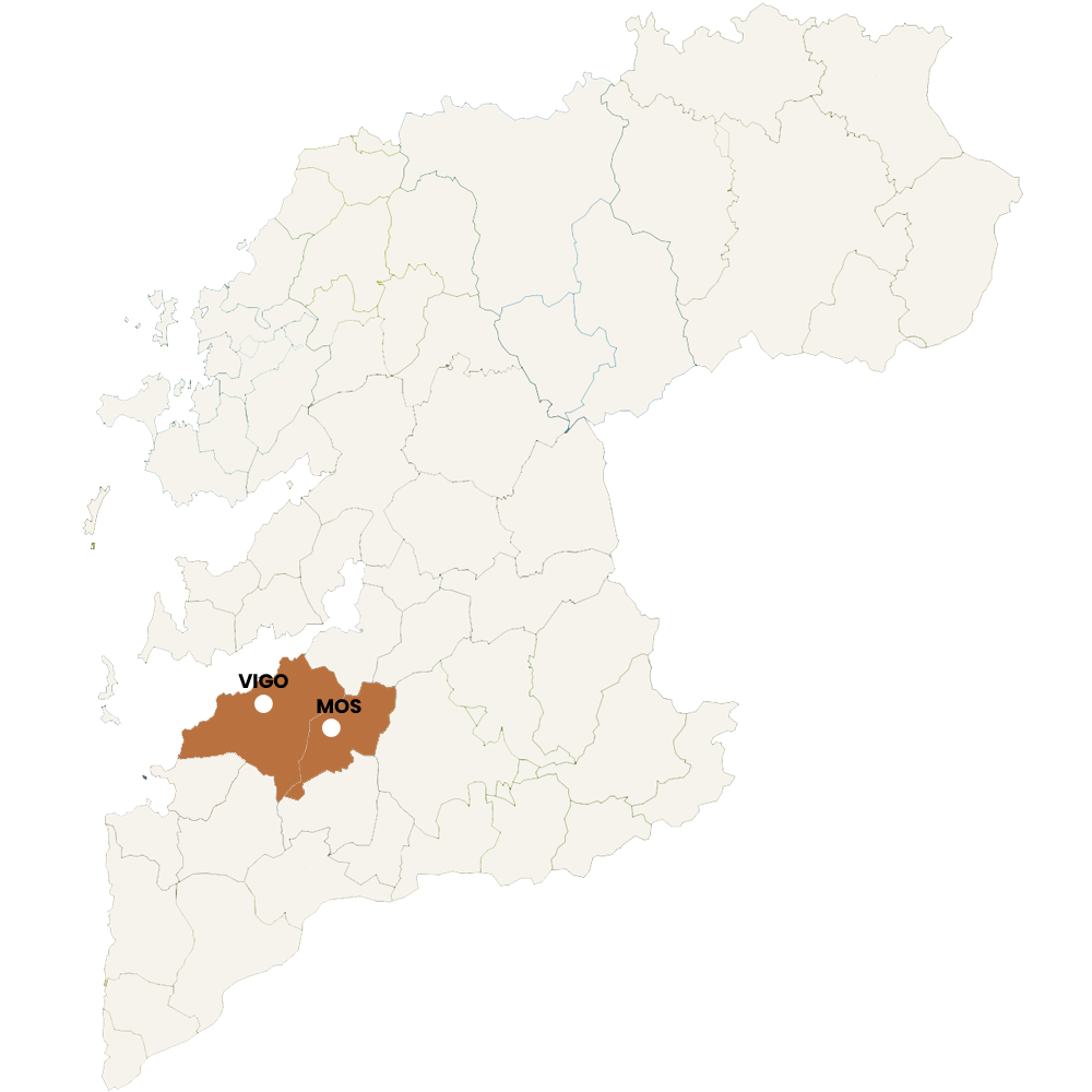 Zona de trabajo de Construcciones Verti: Vigo y Mos (Pontevedra)